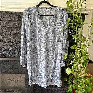 Old Navy Blue 3/4 Sleeve Tunic